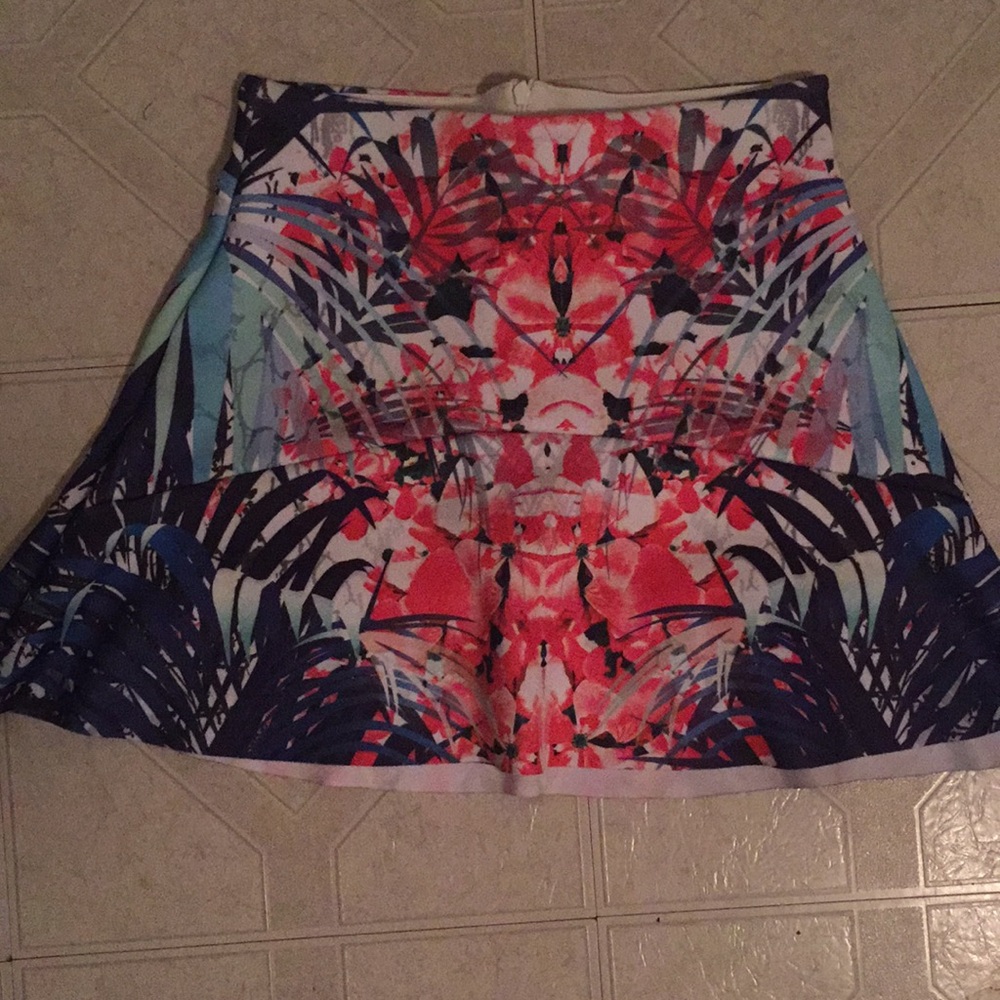 Aqua multi colored skirt, never worn